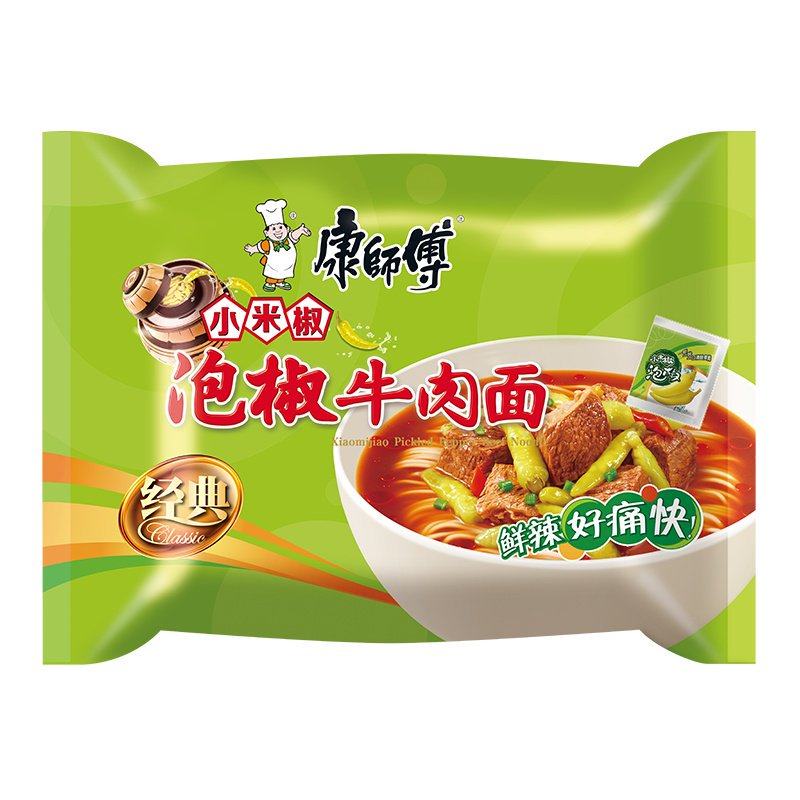 康师傅泡椒牛肉袋面