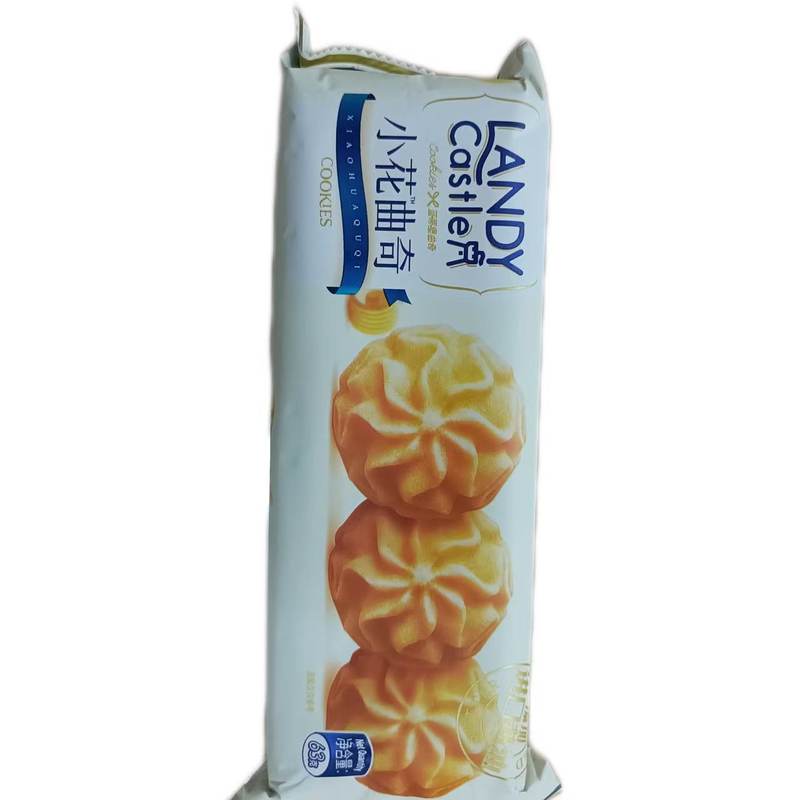 达利园蓝帝堡小花曲奇饼干63g