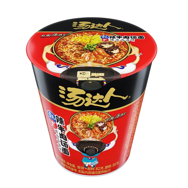 统一汤达人韩式辣牛肉汤面（桶装）