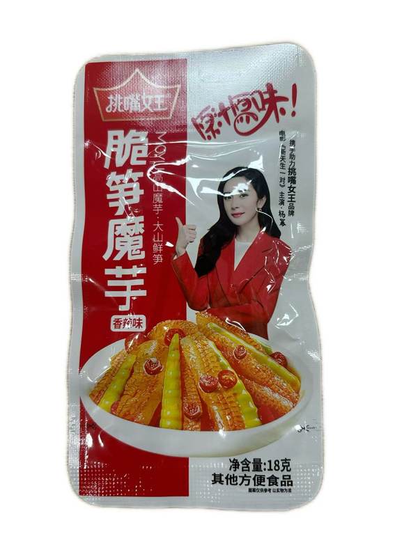 挑嘴女王脆笋魔芋18g(香辣味）*1/袋