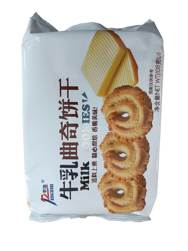 平治牛乳曲奇饼干108g*1/袋