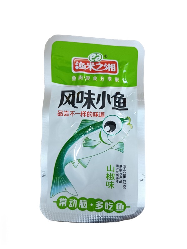 渔米之湘风味小鱼12g山椒味