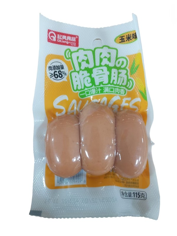 起亮食品肉肉脆骨肠115g（玉米味）*1/袋