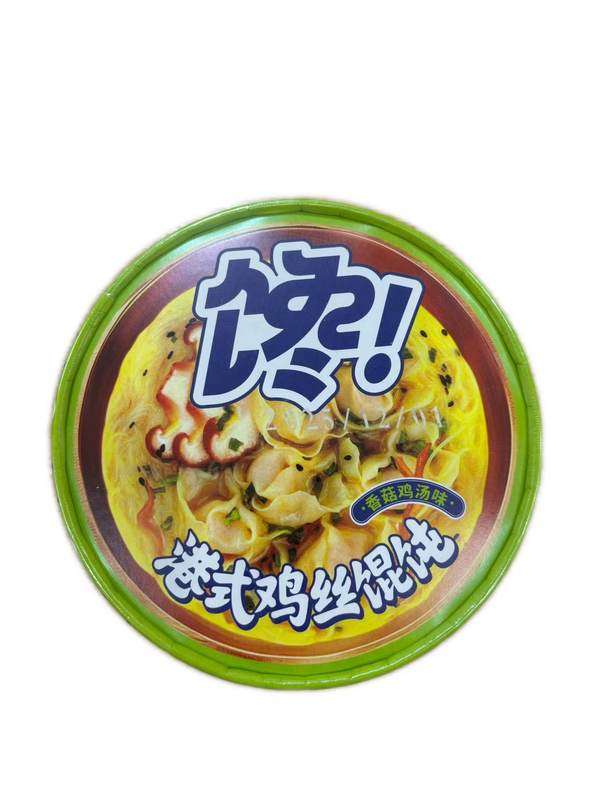 饭小馋港式鸡丝馄饨130g（香菇鸡汤味）*1/桶
