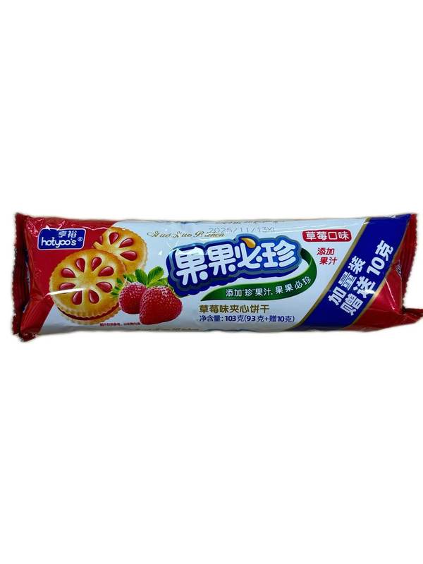 亨裕果果必珍草莓味103g*1/袋