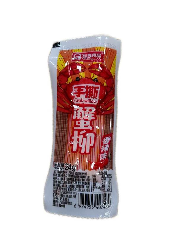 起亮食品手撕蟹味棒香辣味24g*1/袋