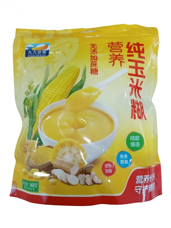九九世家纯玉米糊560g（无添加蔗糖）*1/袋