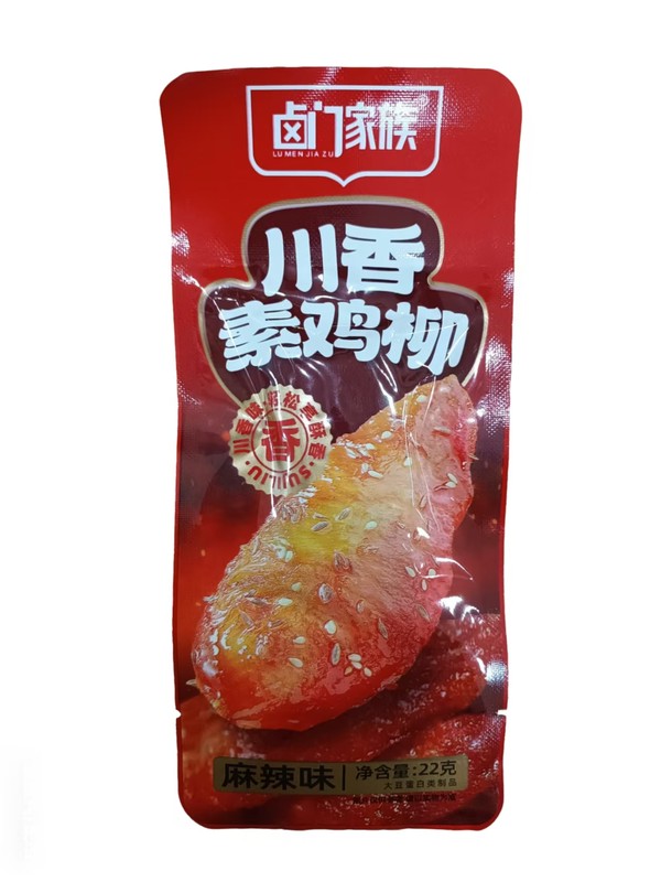 卤门家族川香素鸡柳22g（麻辣味）*1/袋