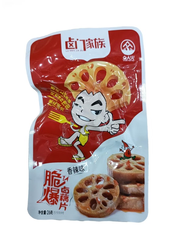 卤门家族脆藕片26g（香辣味）*1/袋