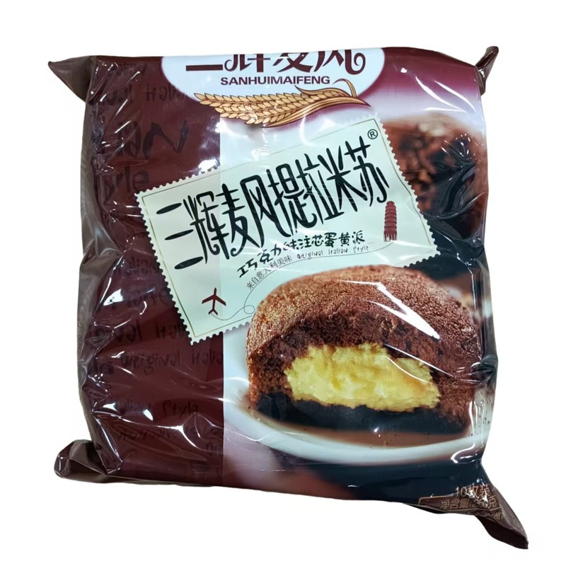 三辉麦风提拉米苏巧克力味注心蛋糕250g*1/袋