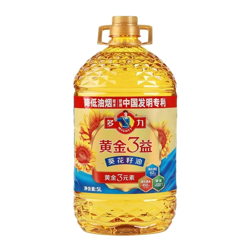 多力黄金3益葵花籽油5L*1/桶