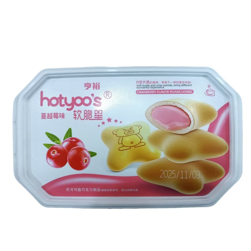 亨裕软脆星饼干蔓越莓味100g*1/盒