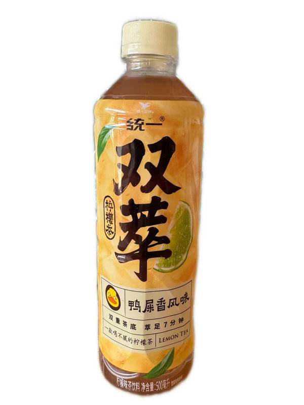 统一双萃冰柠檬茶500ml