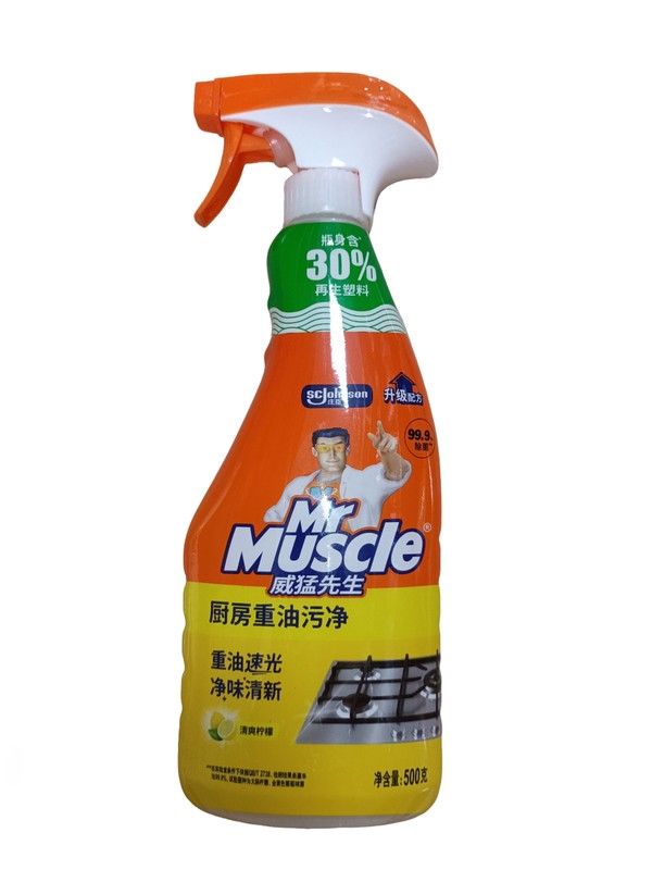 500g威猛先生厨房重油污净单瓶（柠檬）