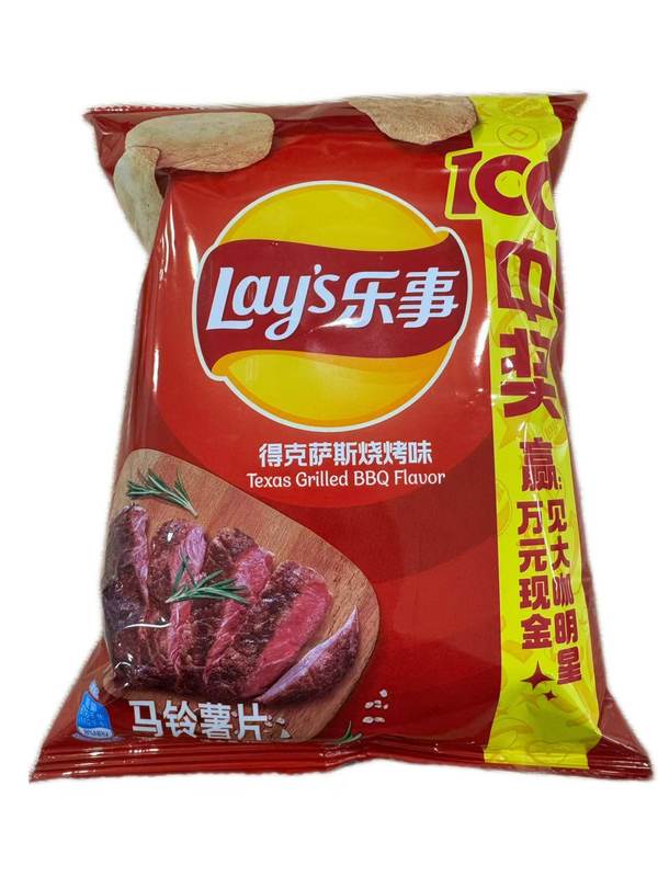 乐事德克萨斯烧烤味袋装70克