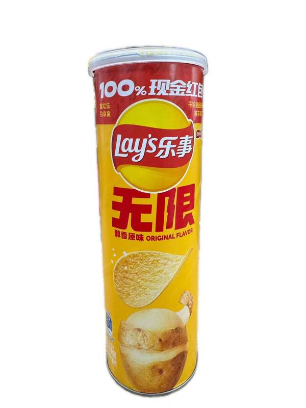 乐事醇香原味罐装90克
