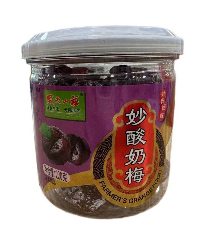 农夫山庄回味瓶庄妙酸奶梅220g