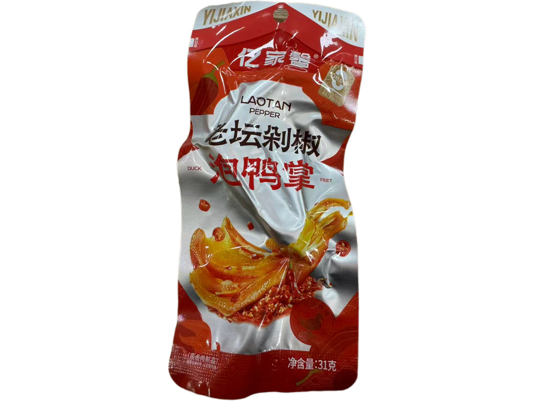亿家馨老坛剁椒泡鸭掌31g