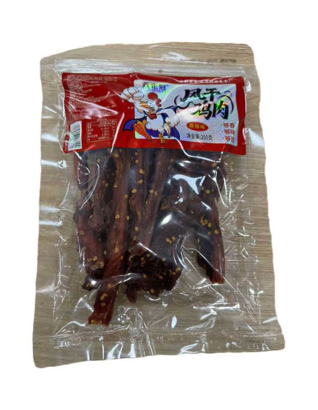 云企冠风干鸡肉250g（麻辣味）