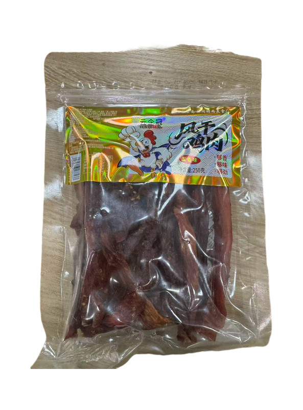 云企冠风干鸡肉250g（五香味）
