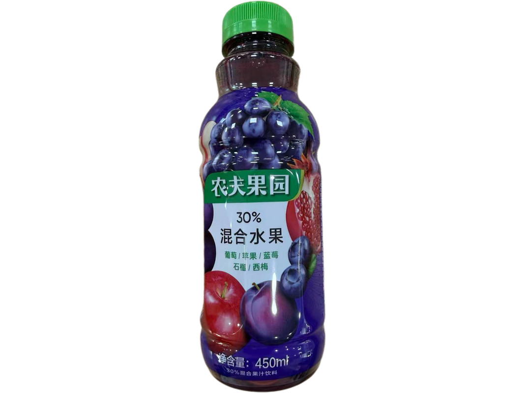 450ml农夫果园30％葡萄苹果蓝莓