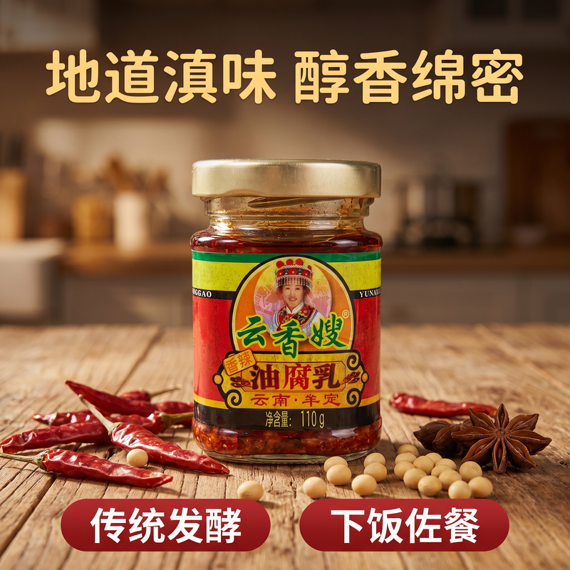 云香嫂香辣腐乳110g