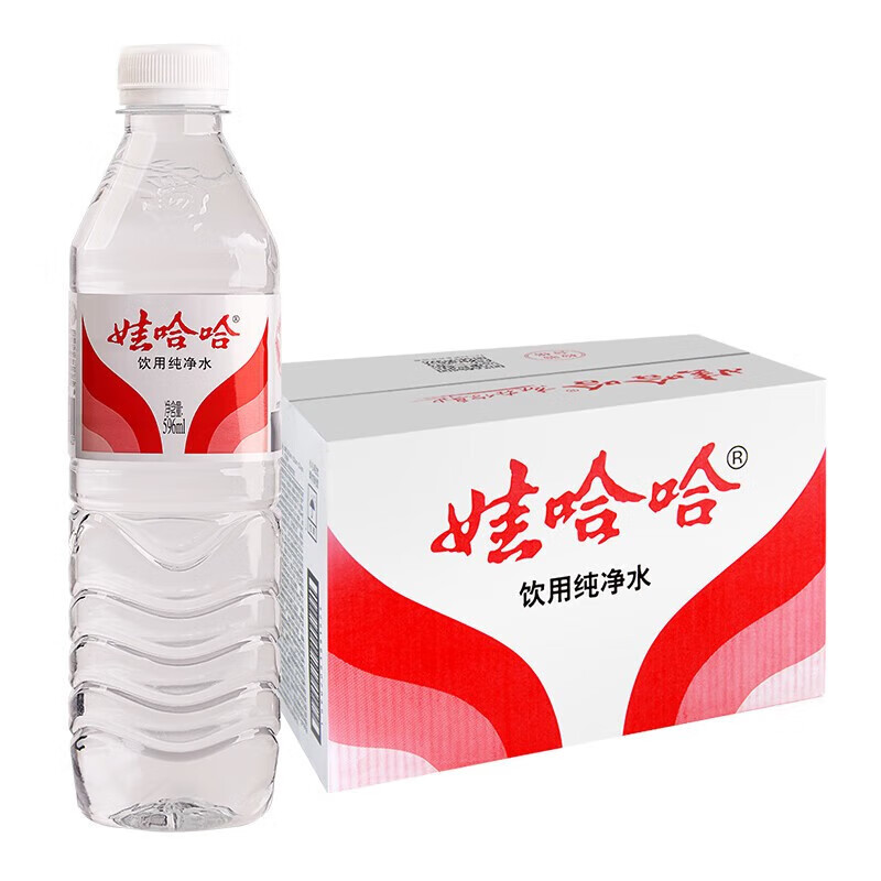 【整箱】娃哈哈水596ml*12瓶