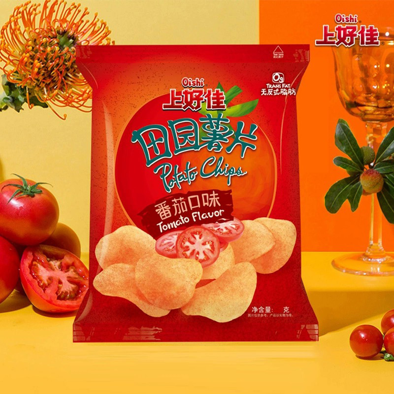 上好佳田园薯片番茄口味70g