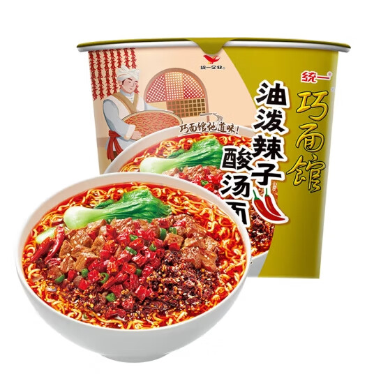 统一巧面馆油泼辣子味（桶）