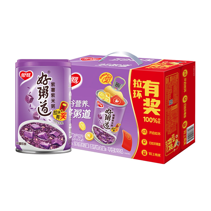 银鹭好粥道紫薯紫米粥280g