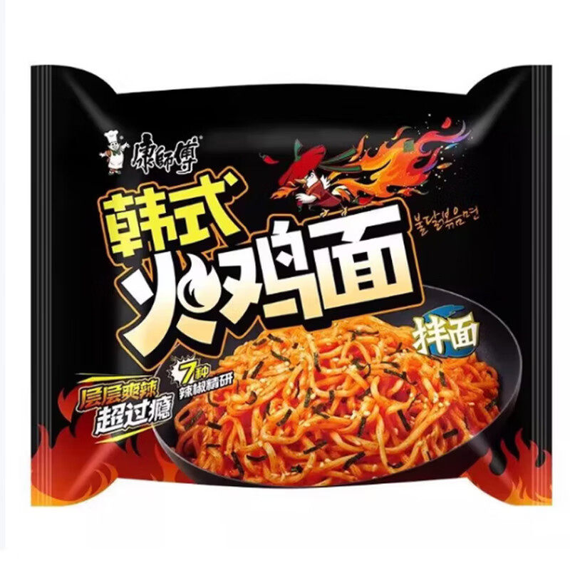 118g康师傅韩式火鸡五连包