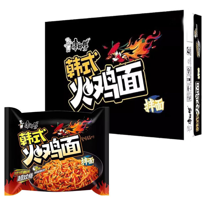 118g康师傅韩式火鸡袋面