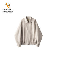 WILLIAM FOX&SONS 威廉福克斯 2025春装巴恩复古风底特律仿麂皮夹克