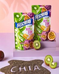 118g阿尔卑斯果然好嚼奇异果百香果口味（1*24）