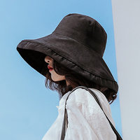 大檐渔夫帽防晒大帽韩版百搭遮阳帽盆帽太阳帽女