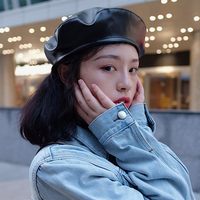 秋冬防风保暖女士贝雷帽日韩女款礼帽女士帽子
