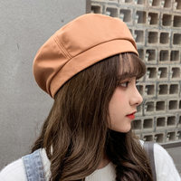 帽子女八角贝雷帽早秋英伦风画家帽子女