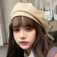 帽子女八角贝雷帽早秋英伦风画家帽子女