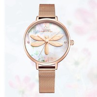 宾爵-进口石英机芯优雅蜻蜓时尚女士百搭石英表B9662L