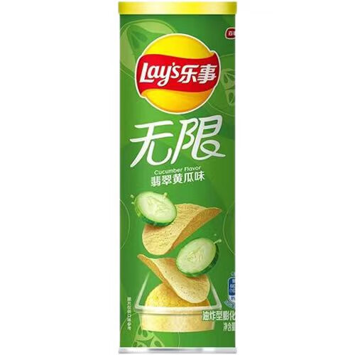 乐事无限清新爽翡翠黄瓜味90克*24罐