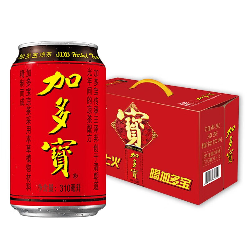 (零热量C16)礼盒装纤体罐加多宝310ml*16罐