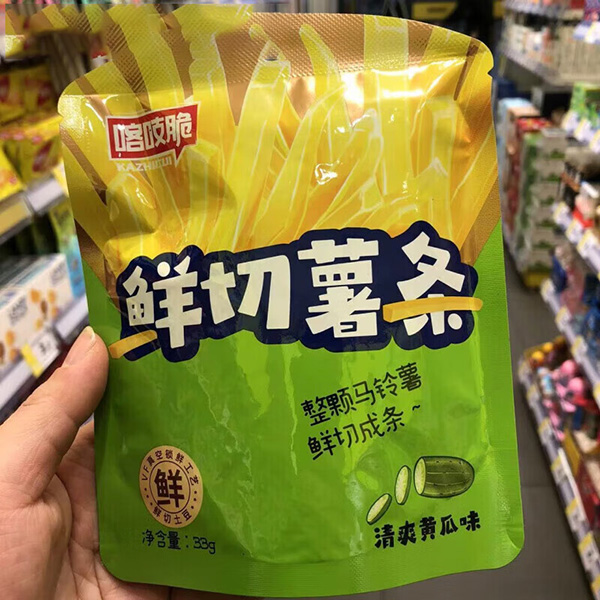 喀吱脆鲜切薯条清爽黄瓜味33g*40袋