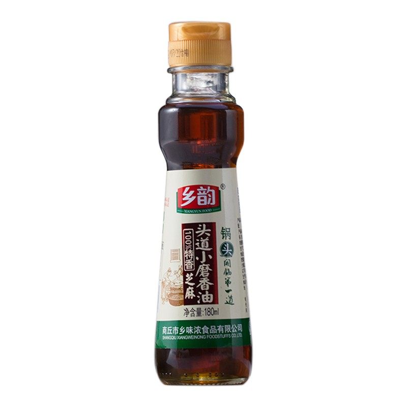 乡韵小磨芝麻油180ml