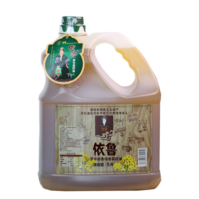 依鲁纯香菜籽油5L