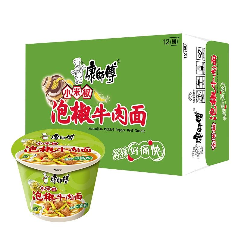 康师傅泡椒牛肉桶面